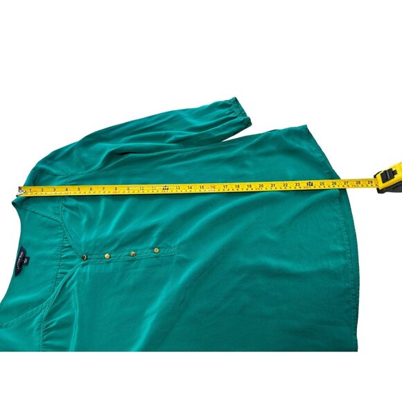 Lands End Blouse Top Womens Sz 4‎ Quiet Luxury Old Money Capsule Career Corpcore - Picture 3 of 8